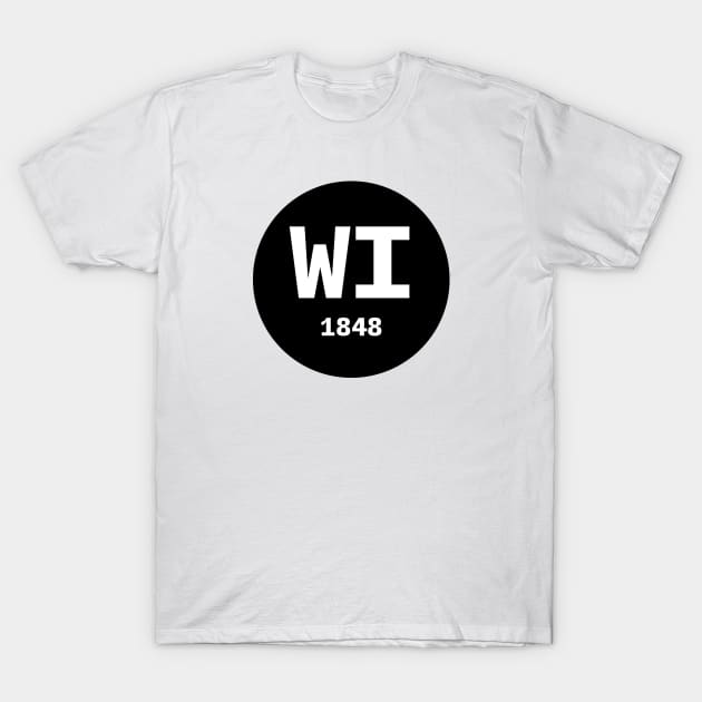 Wisconsin | WI 1848 T-Shirt by KodeLiMe